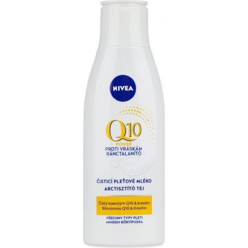 Nivea Q10 Power �istic� ple�ov� ml�ko proti vr�sk�m 200 ml